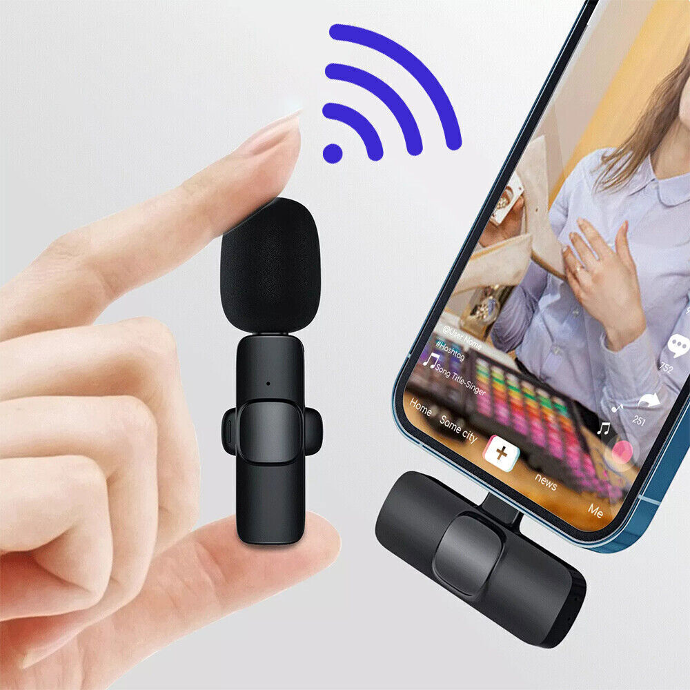 Pocket Wireless Lavalier Microphone for iPhone & Android
