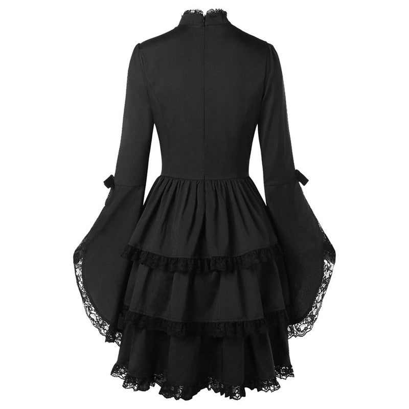 Classic Lace Tie Vintage Dress