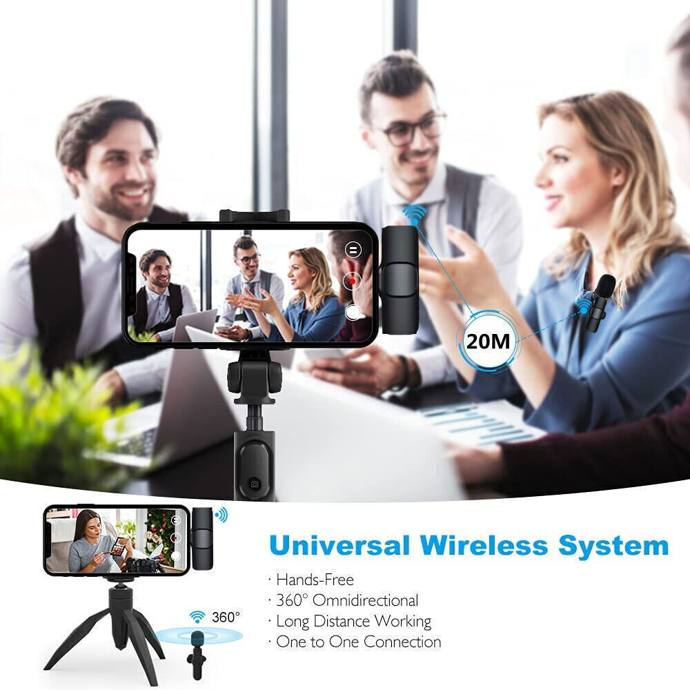 Pocket Wireless Lavalier Microphone for iPhone & Android