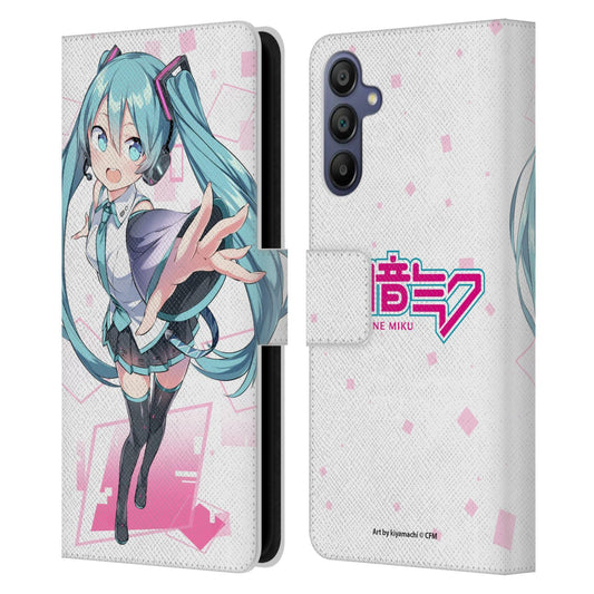 Head Case Designs Officially Licensed Hatsune Miku Cute Graphics Leather Book Wallet Case Cover Compatible with Samsung Galaxy A15