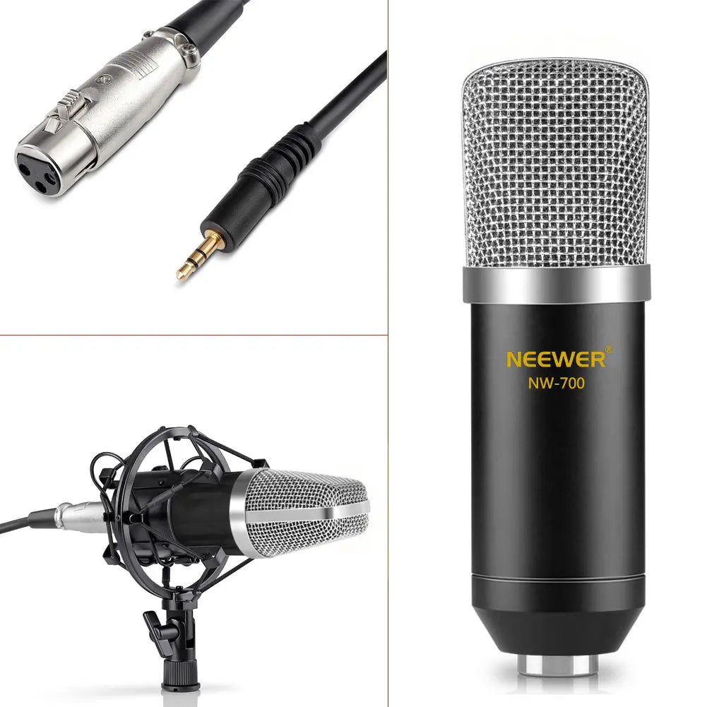 Pro Audio Microphone Kit with Stand and Filter Gizmo Grove Finds