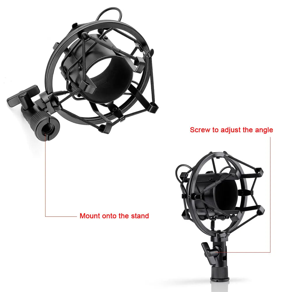 Pro Audio Microphone Kit with Stand and Filter Gizmo Grove Finds