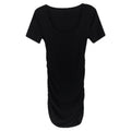 Square Cut Elegance Black Dress