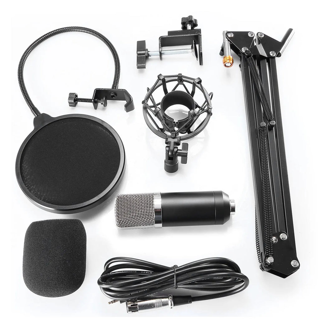 Pro Audio Microphone Kit with Stand and Filter Gizmo Grove Finds