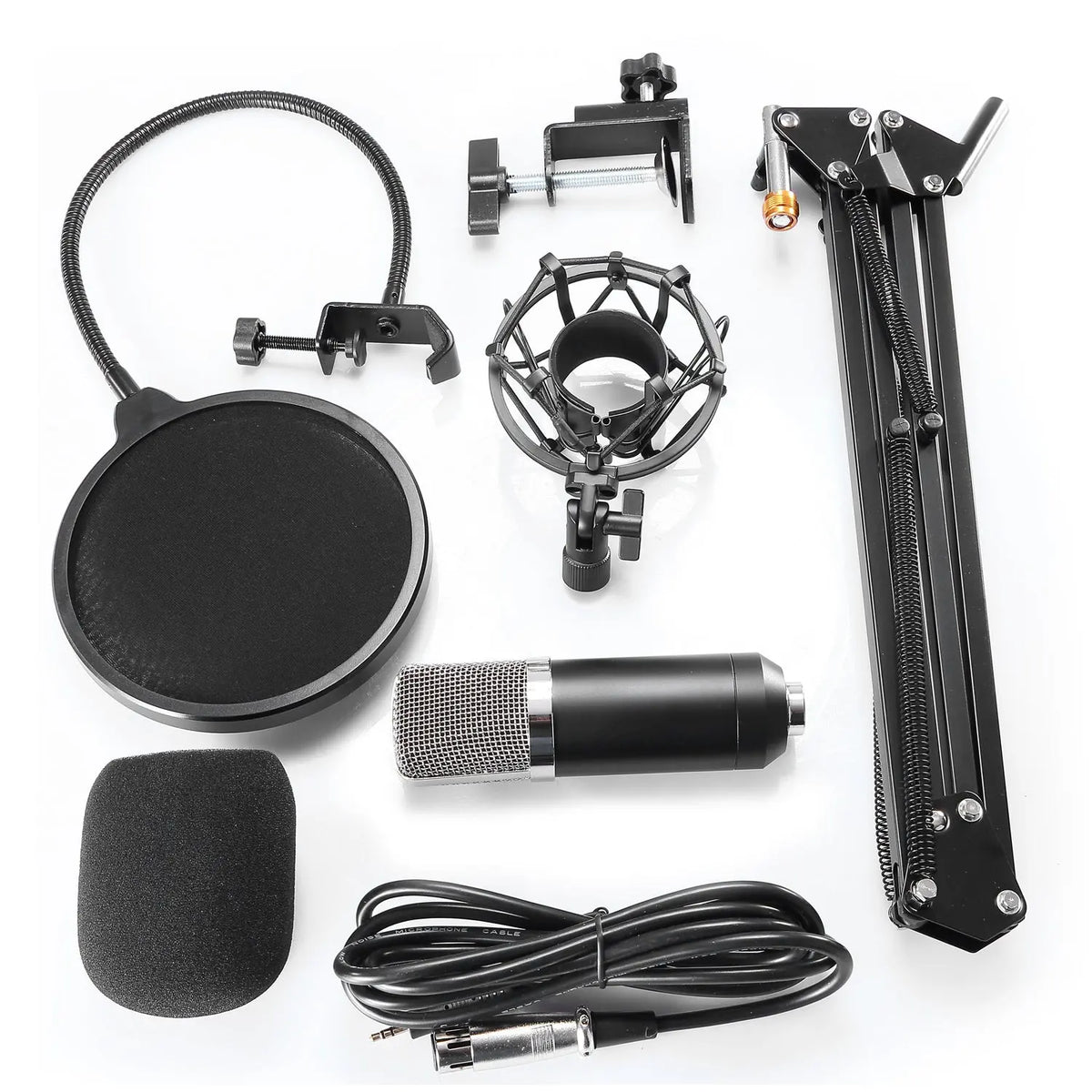Pro Audio Microphone Kit with Stand and Filter Gizmo Grove Finds