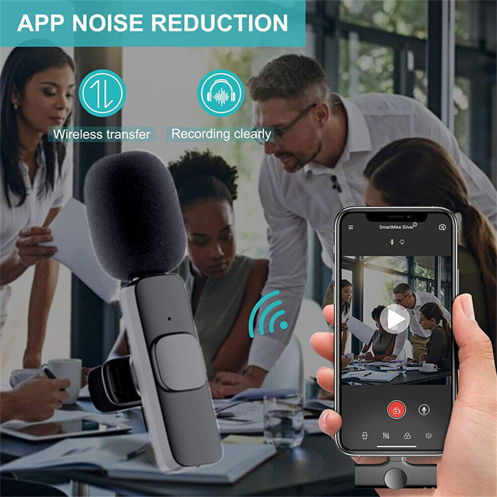 Pocket Wireless Lavalier Microphone for iPhone & Android