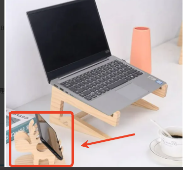 Eco-Friendly Wooden Device Stand