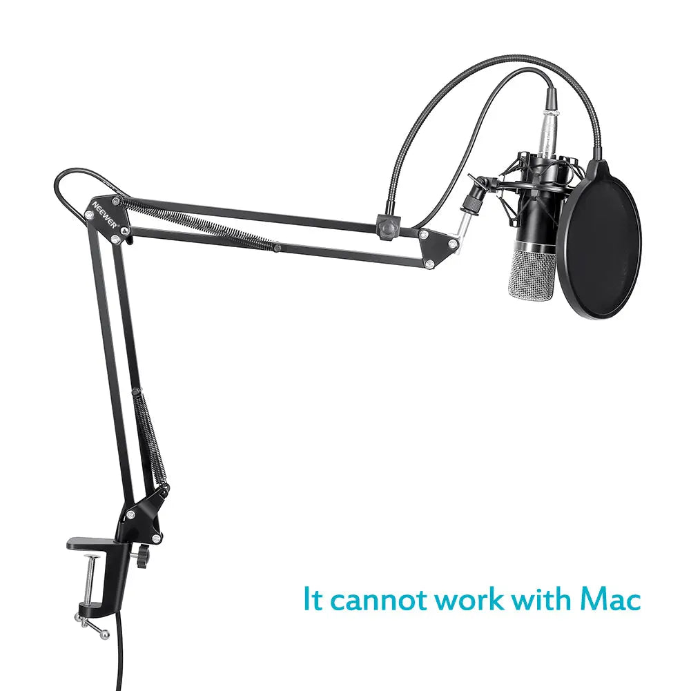 Pro Audio Microphone Kit with Stand and Filter Gizmo Grove Finds
