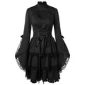 Classic Lace Tie Vintage Dress