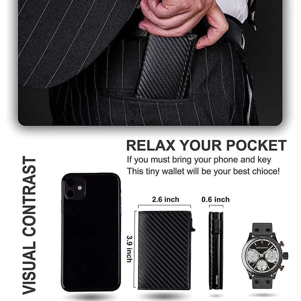 Airtag Leather Wallet Case with Card Holder Gizmo Grove Finds