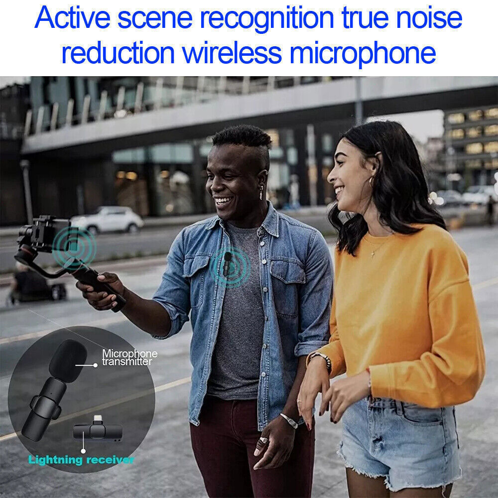 Pocket Wireless Lavalier Microphone for iPhone & Android