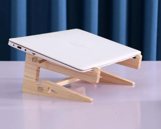 Eco-Friendly Wooden Device Stand