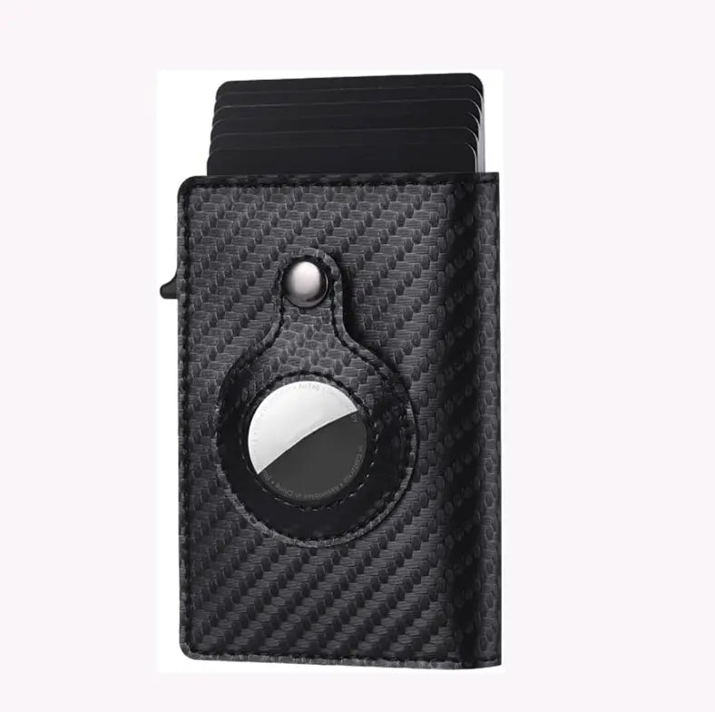 Airtag Leather Wallet Case with Card Holder Gizmo Grove Finds